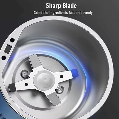 Portable Electric Coffee Grinder 300W Stainless Steel 4-Blade