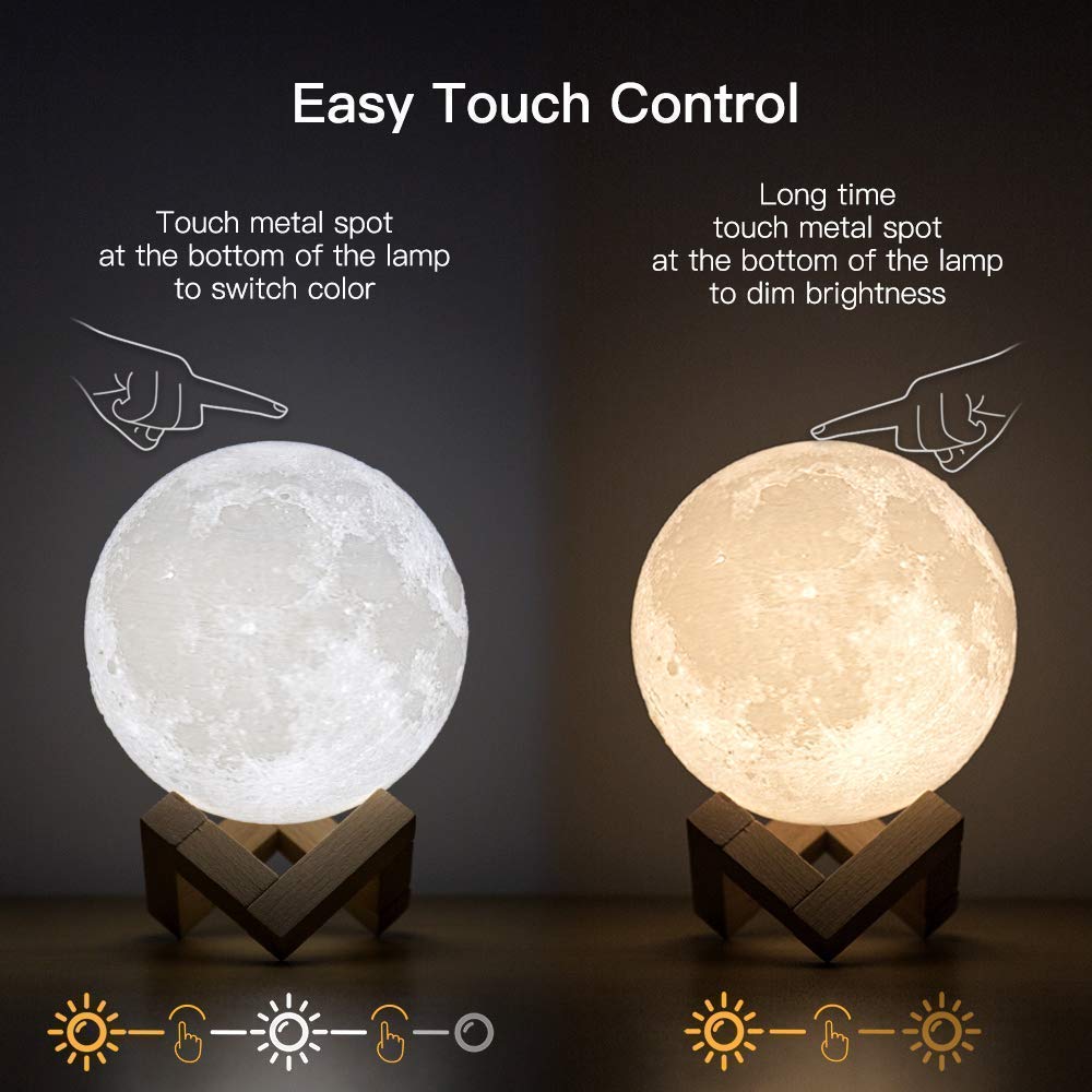 Desi Rang® Moon Light Lamp 3D 15cm