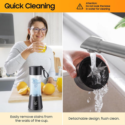 Portable Blender, USB Rechargeable Mini Juicer Blender