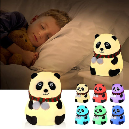 Silicone Touch Lamp Night LED Light Panda